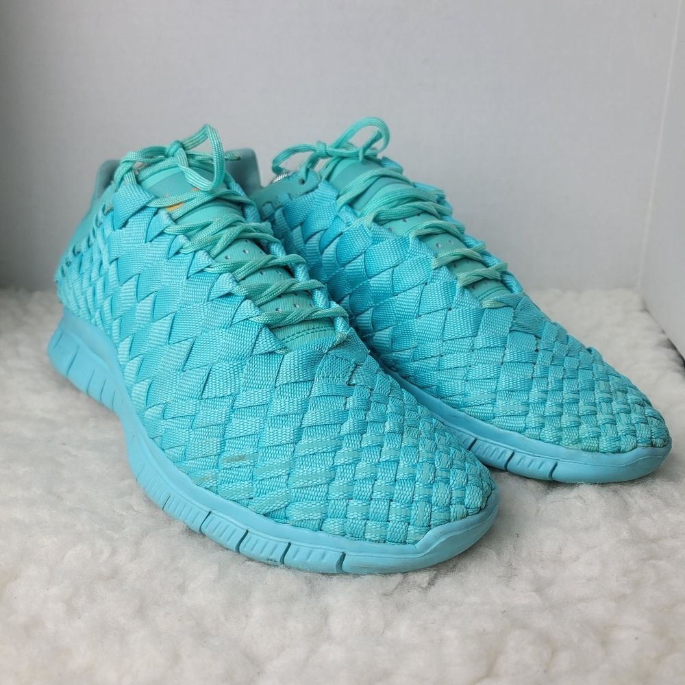 Nike Free Inneva Woven Tech SP Aqua/Kumquat Mens  Size 10.5 Sneaker 705797-448